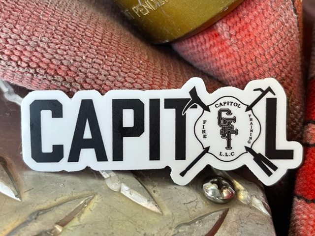 Capitol Fire Helmet Sticker